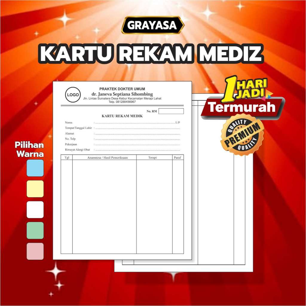 KARTU MEDREK / KARTU  REKAM MEDIS