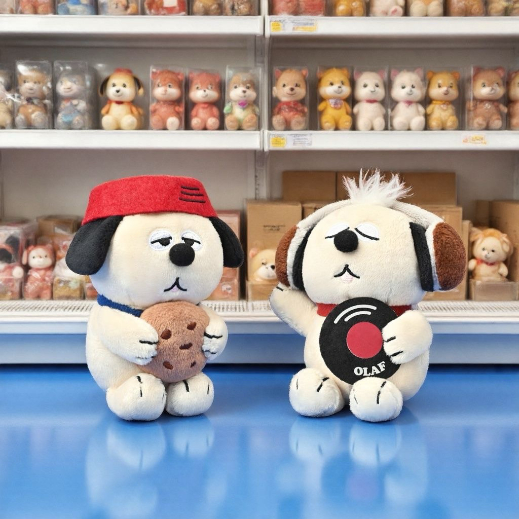[PREORDER Snoopy & Olaf] Gantungan Boneka Plush On The Road – Aksesori Tas Karakter