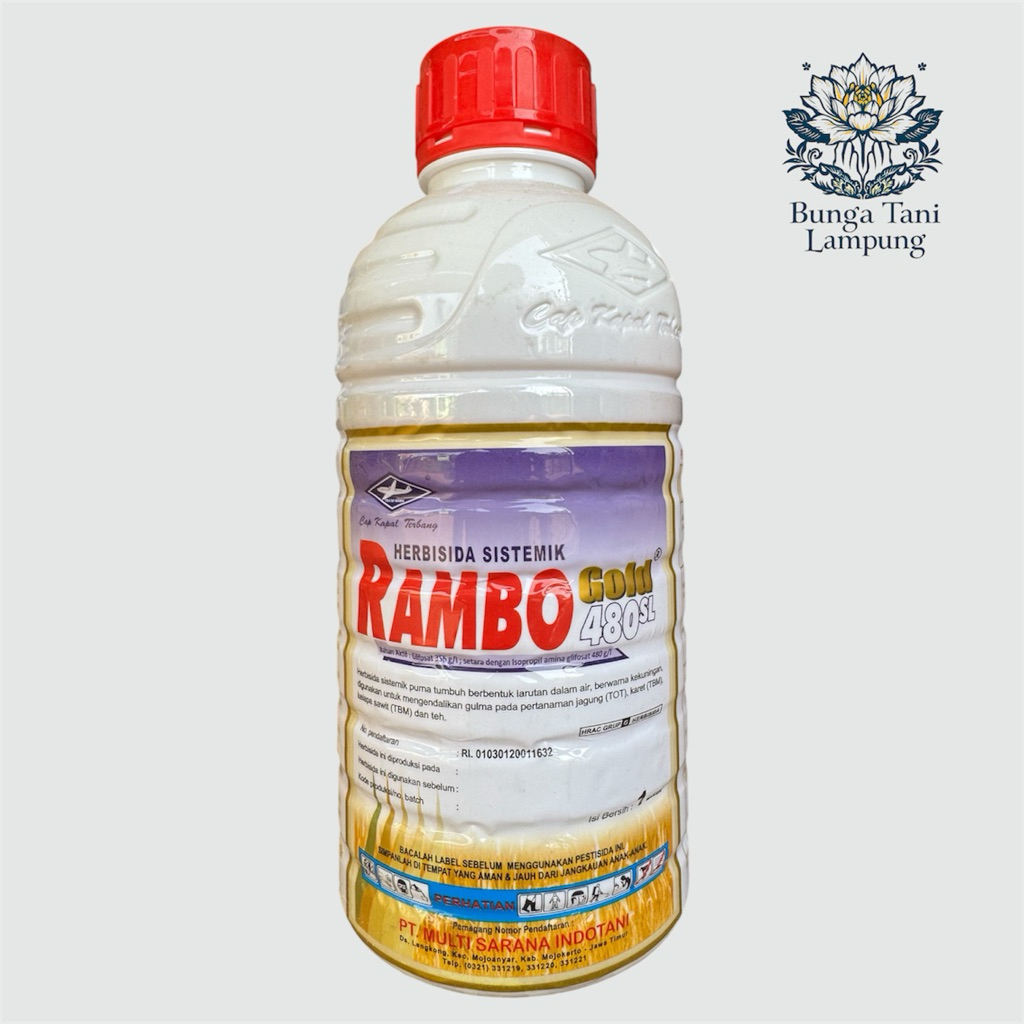 Herbisida Rambo Gold 480 SL 1 Liter - Herbisida Sistemik Rambo 480SL