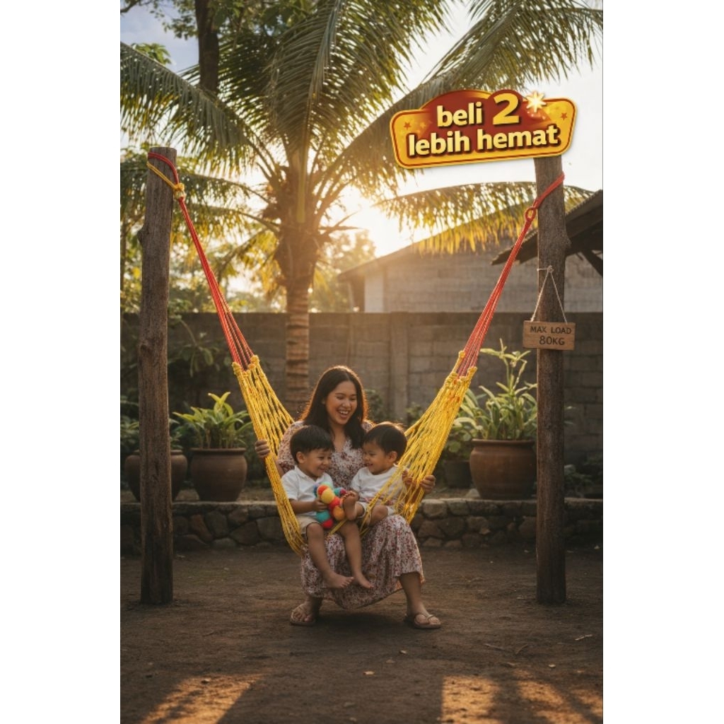 ayunan jaring/ayunan tali rajut