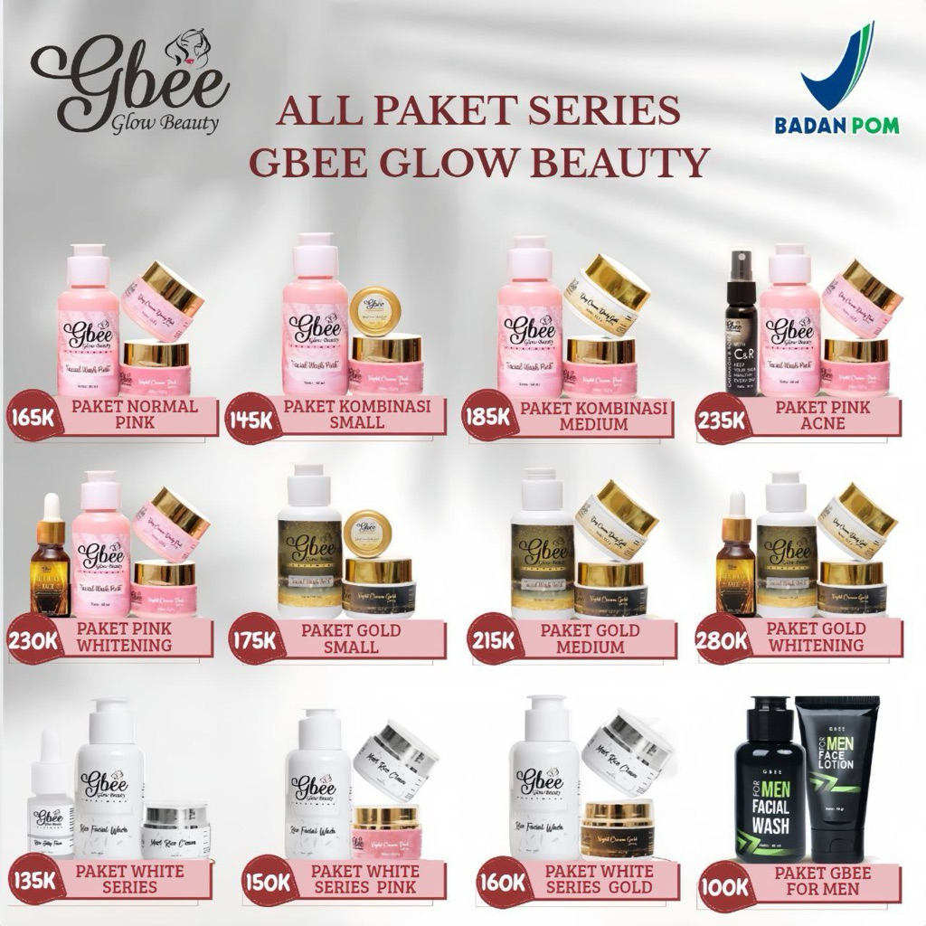 Gbee Glow Beauty Skincare All Paket