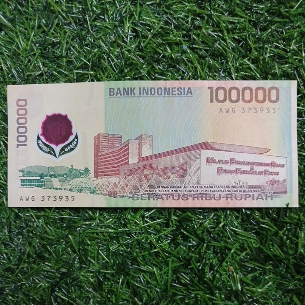 uang kuno 100000 polimer 1999 seri ganjil unik banyak di cari