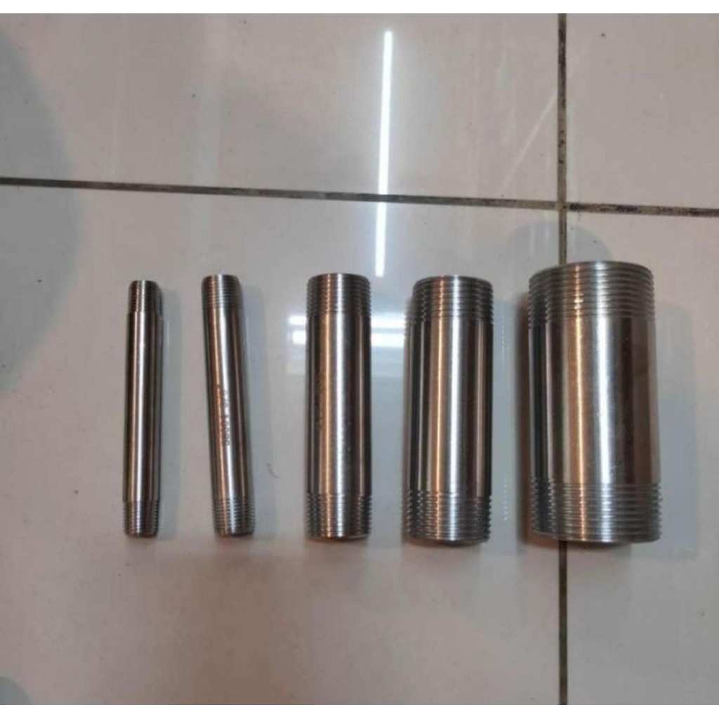 PIPA NEPEL/STAINLESS SS304 10CM 1/4"INCH