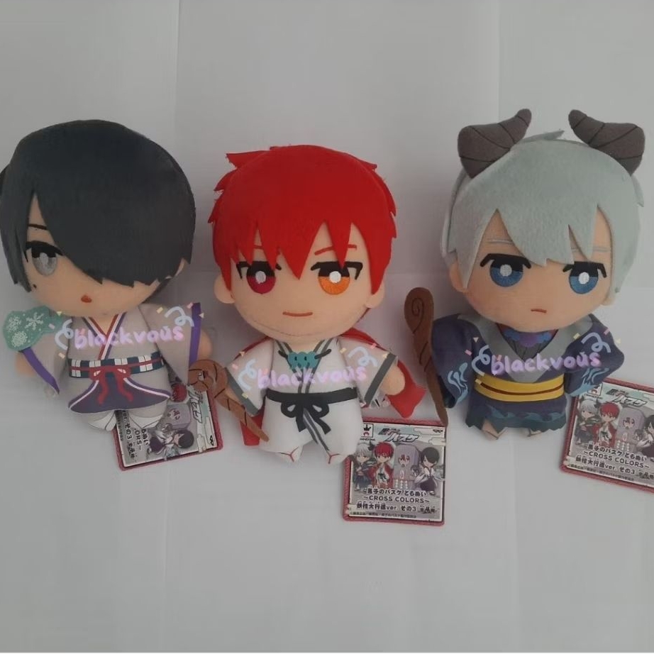 [OFFICIAL MERCH] Kuroko No Basketball Kurobas KNB Cross Color Akashi Kuroko Himuro Tomonui Plush Dol