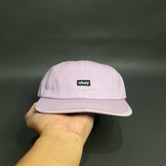 Obey Lower Case Tech 6 Panel Hat SnapBack Adjustable