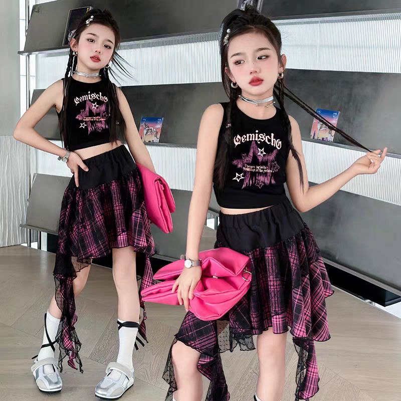 [JEWELS KIDS] DONNA PINK DANCE SET/ BAJU DANCE ANAK TANGGUNG IMPORT/ BAJU ANAK DANCE KOREA