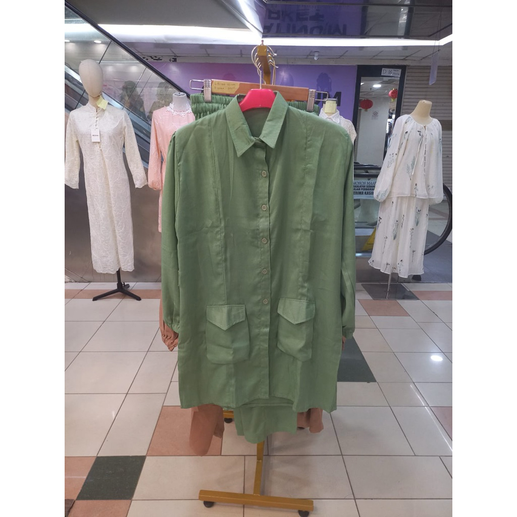 setelan tunik minimalis celana panjang