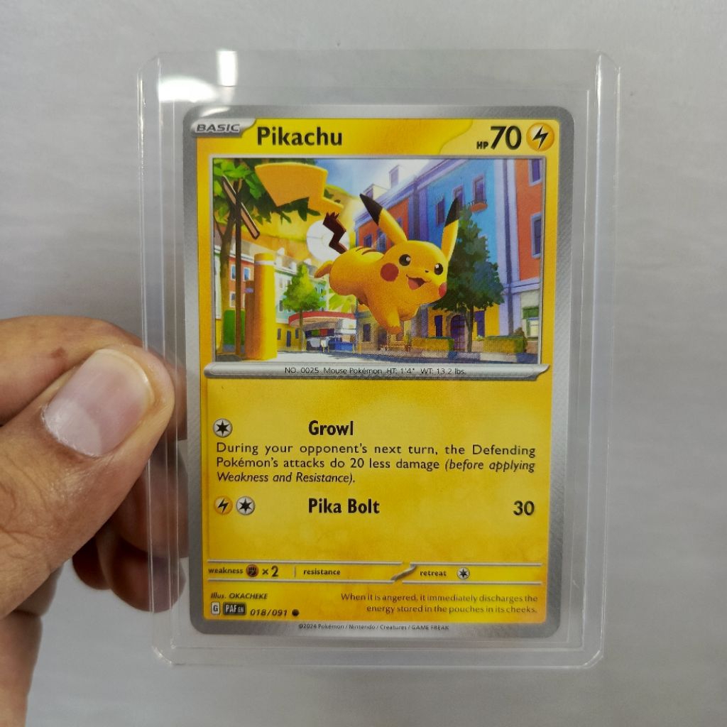 kartu pokemon english original pikachu | dapat toploader | kartu pokemon TCG English asli | sedia po