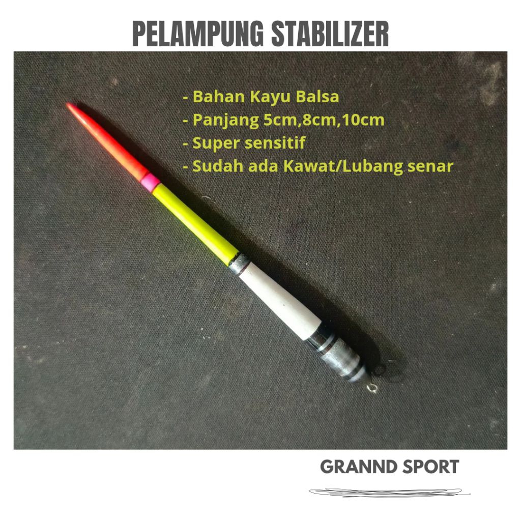 PELAMPUNG/KUMBUL/KAMBANGAN STABILIZER BAHAN KAYU BALSA RINGAN & SENSITIF