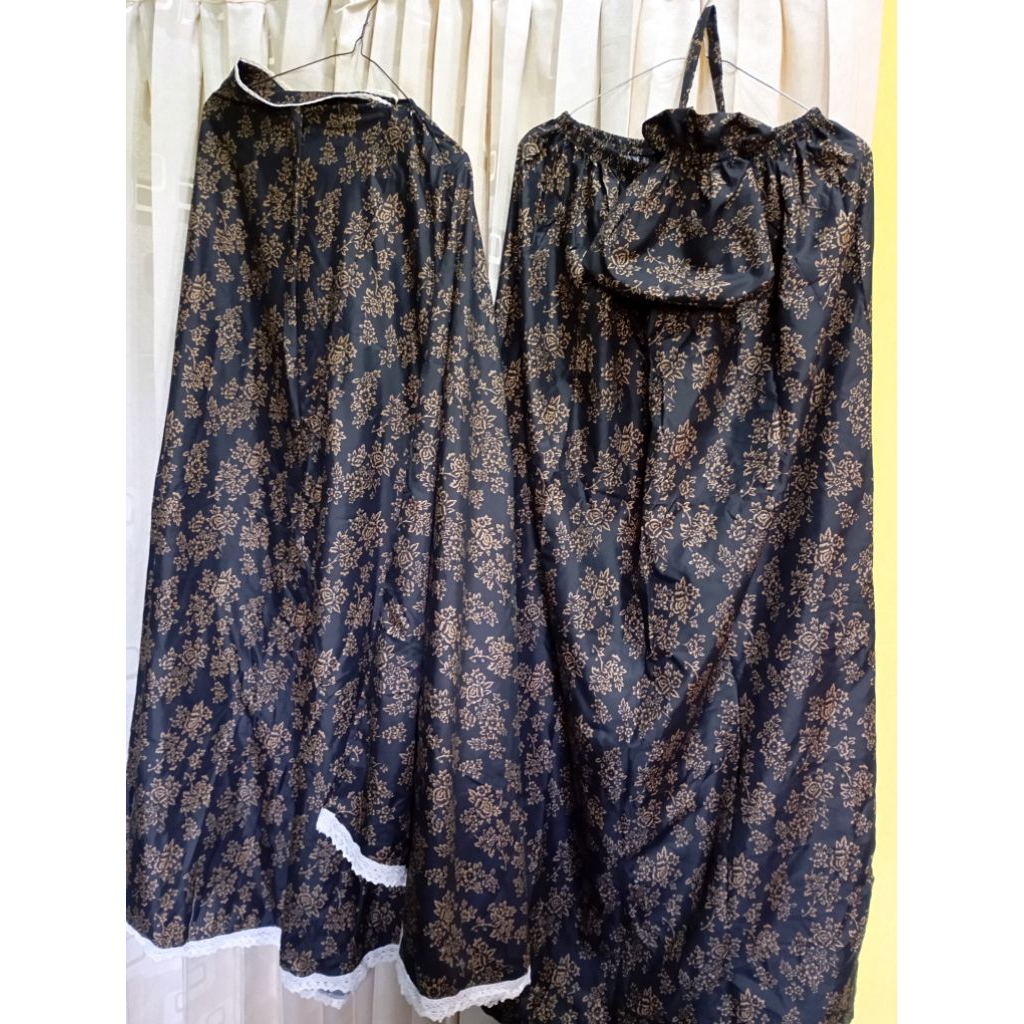 mukena foil hitam jumbo