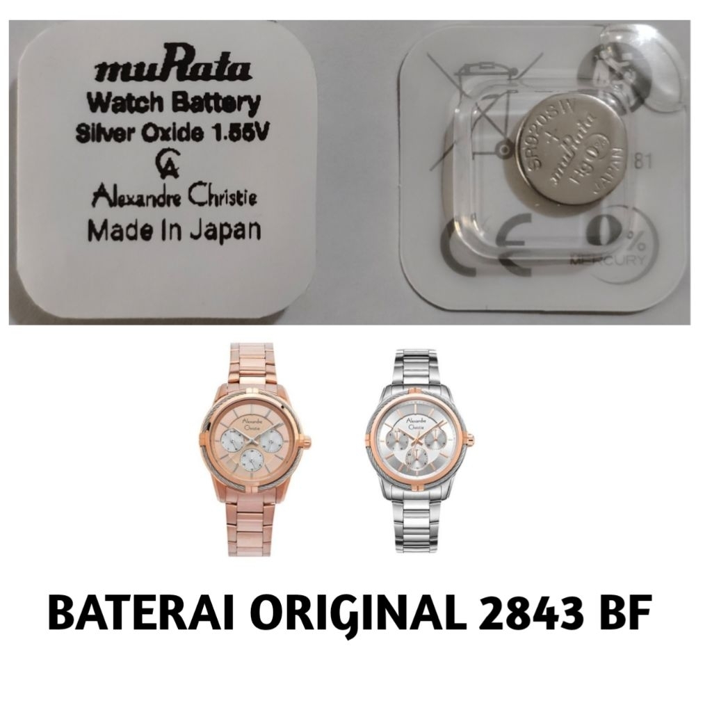 Baterai jam Alexandre Christie original 2843 BF