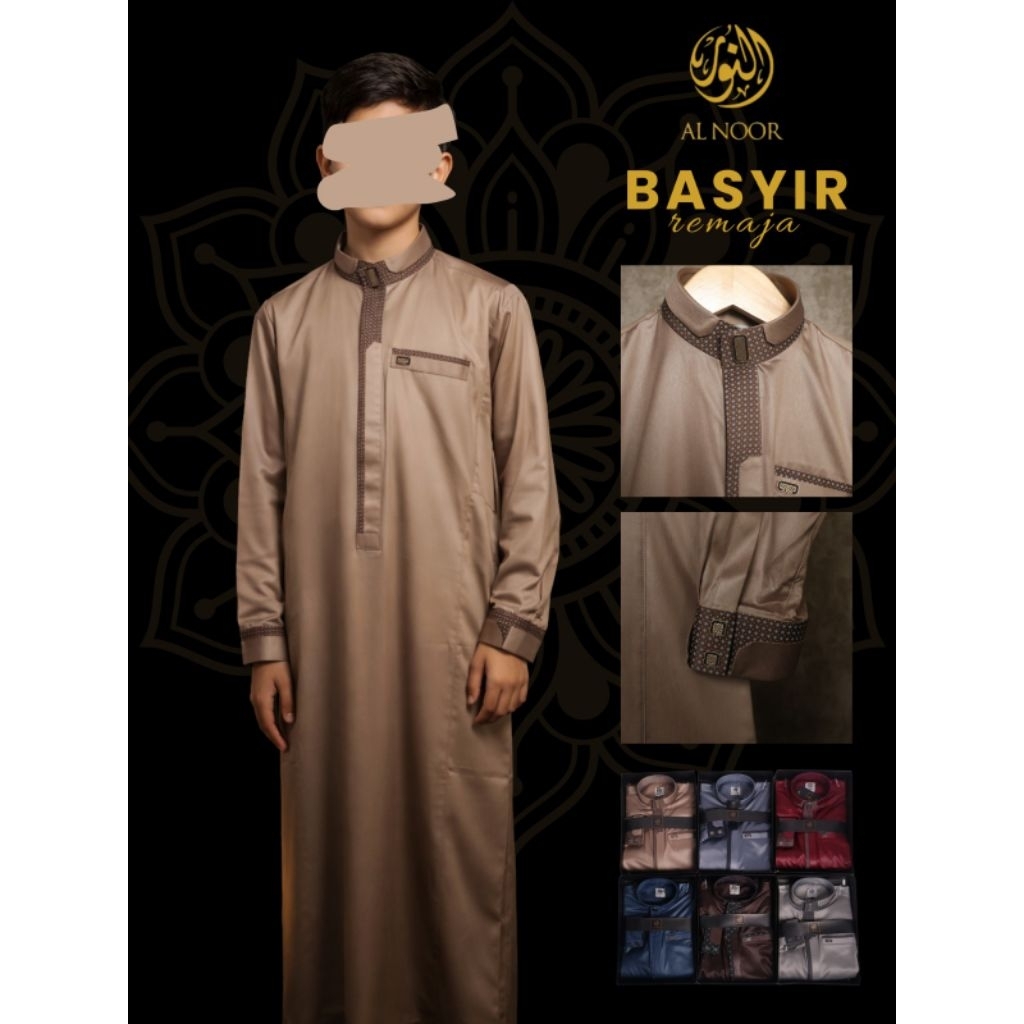 Jubah Alnoor Remaja Lengan Manset Premium terbaru
