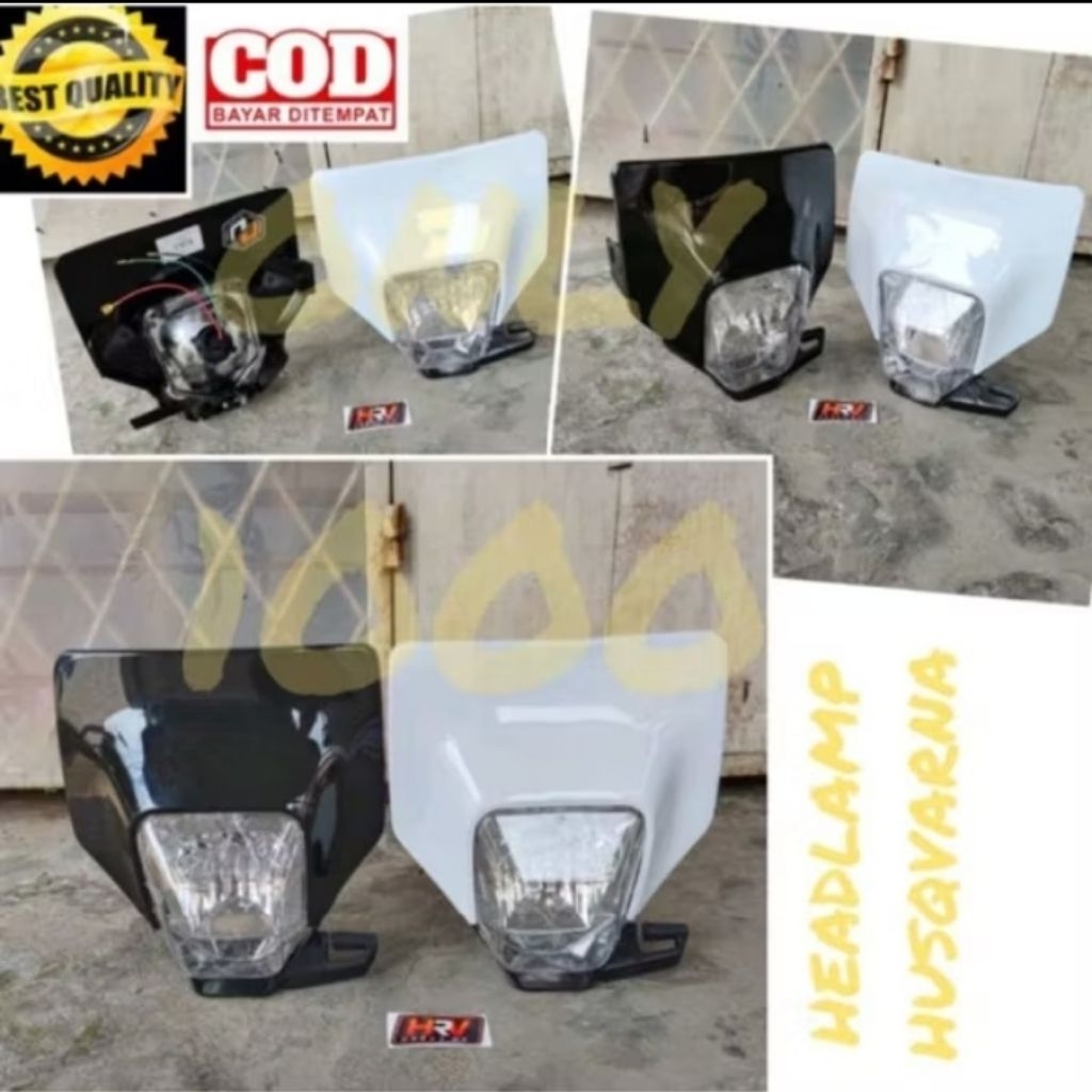 HEADLAMP HRV HUSQVARNA LAMPU DEPAN HRV HUSQVARNA LAMPU DEPAN SPAREPART TRAIL SUPERMOTO MOTOCROSS