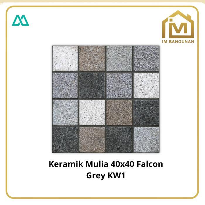 Keramik Lantai Kasar 40x40 Falcon Grey kw1 / Keramik Kasar 40x40 Mulia Falcon Grey KW1