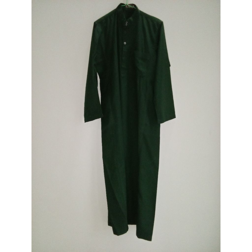 Preloved Jubah Pria Hijau Tua