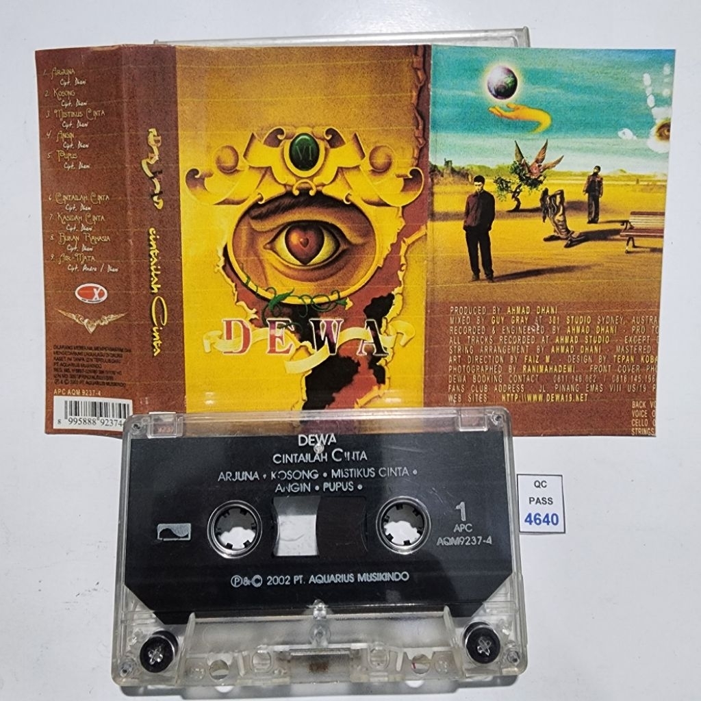 Kaset pita Dewa / Cintailah Cinta (Tanpa Cover)
