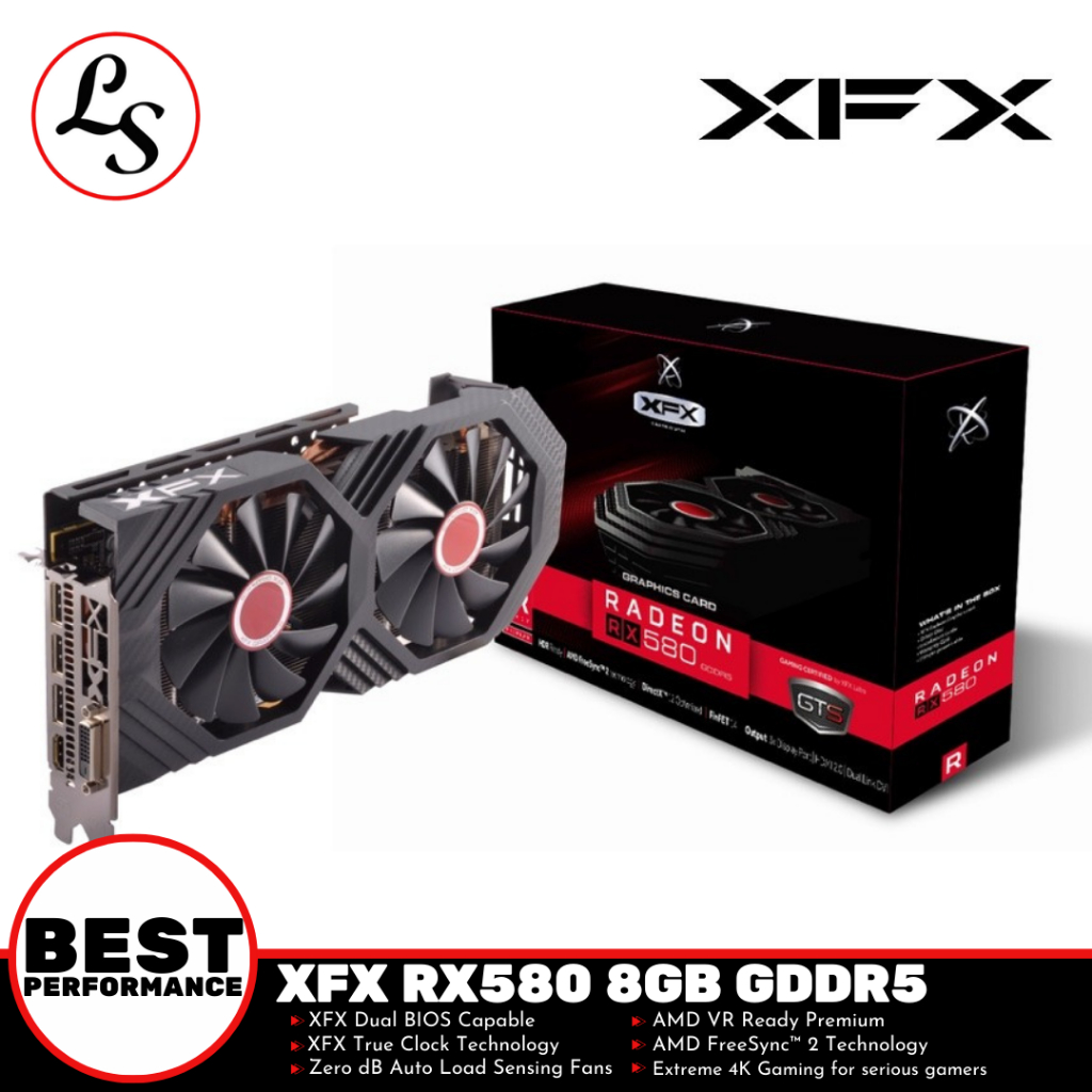 XFX VGA AMD Radeon™ RX 580 GTS XXX Edition 8GB GDDR5