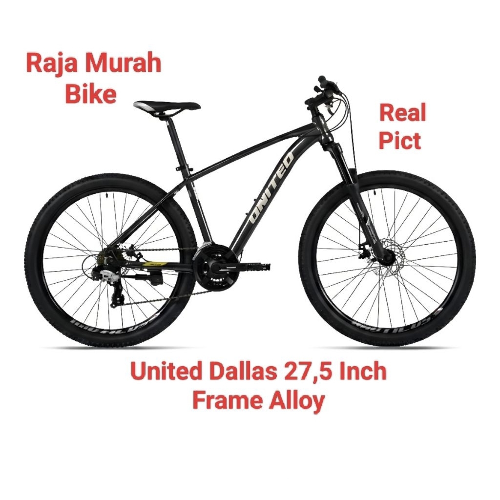 Sepeda Gunung MTB united dallas 27,5 Inch Alloy Sepeda MTB 27,5 inch United dallas