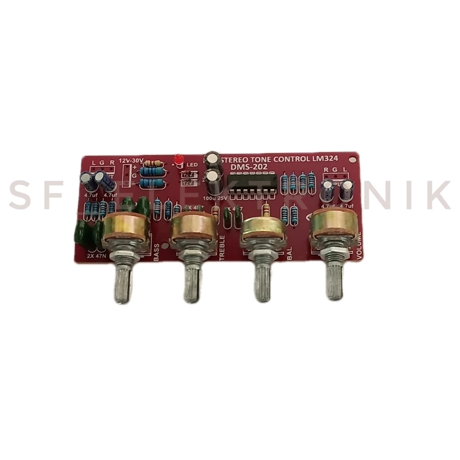 Kit Tone Control Stereo Hifi Stereo LM324 DMS-202