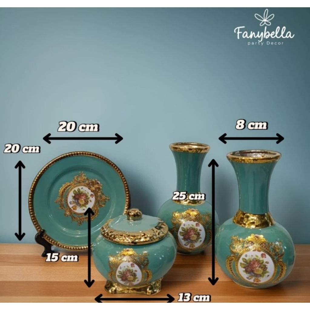 Pajangan meja set Guci Mini