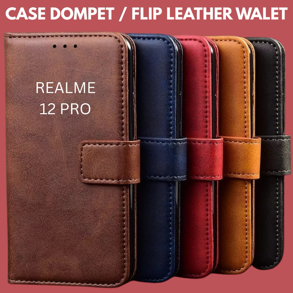 CASE DOMPET / FLIP LEATHER WALLET REALME 12 PRO