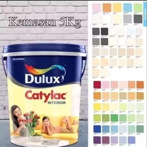 CAT TEMBOK DULUX CATYLAC / Cat Dinding Dulux Interior 5Kg TERMURAH