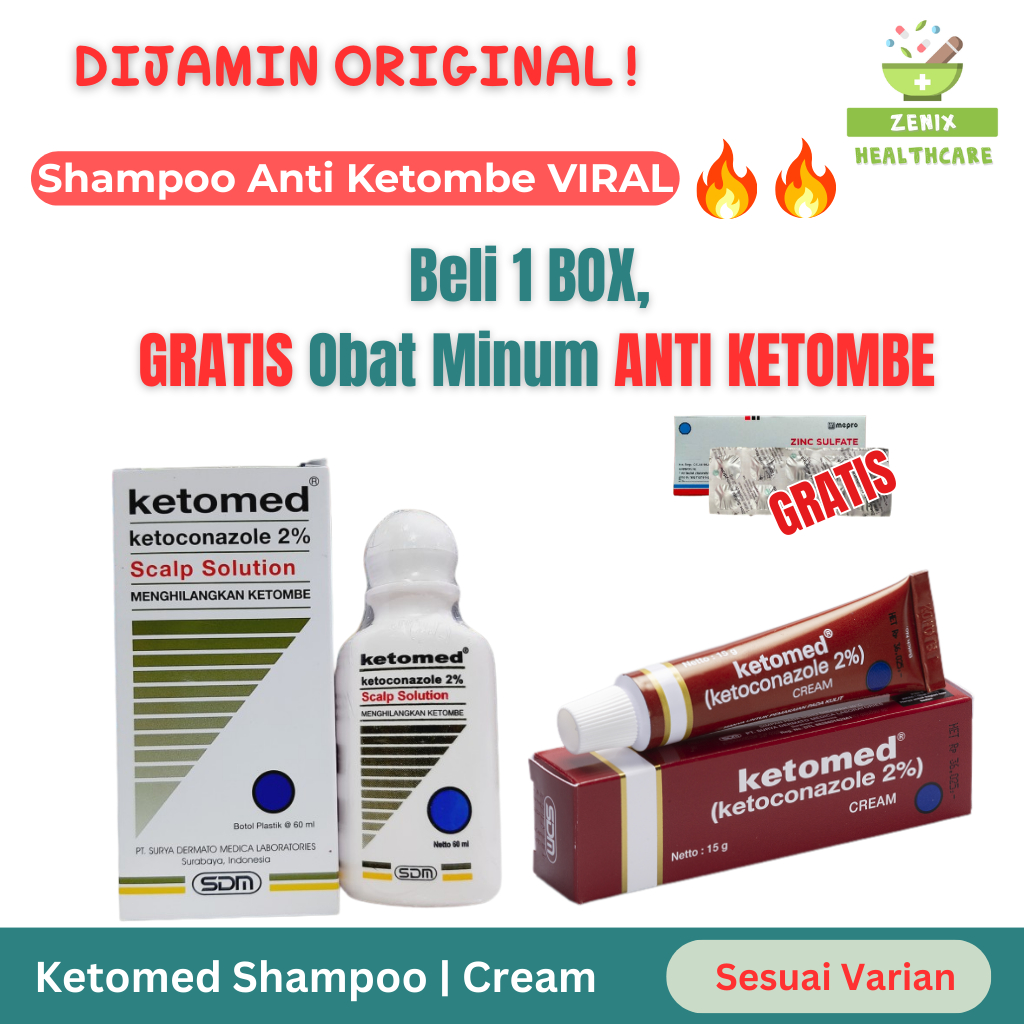 Ketomed Shampoo | Cream – Atasi Ketombe yang Membandel