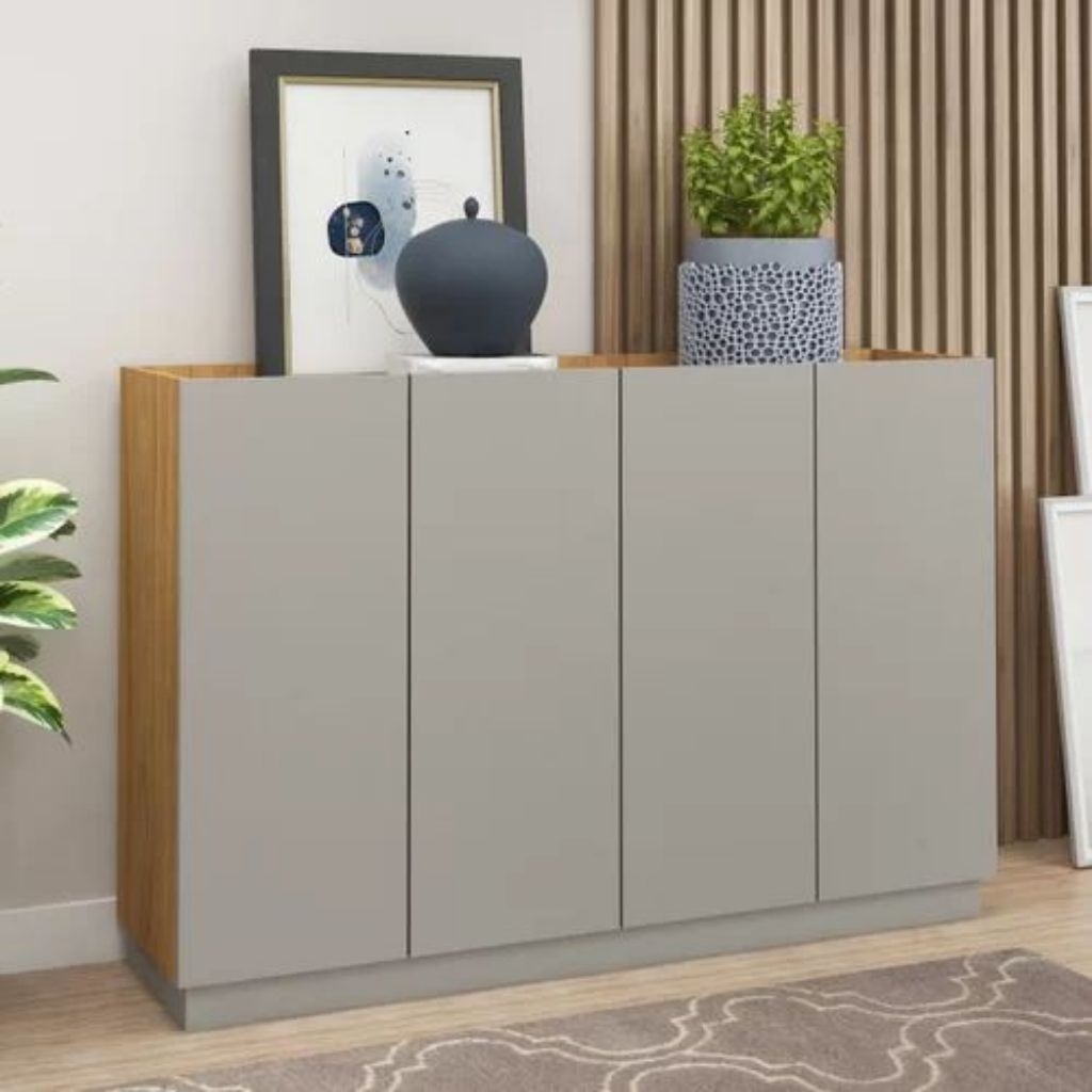 Lemari Kabinet minimalis 4 pintu bahan Plywood