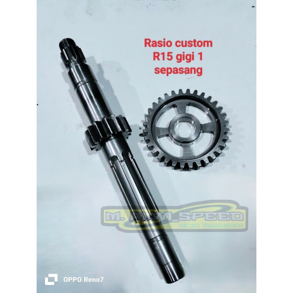 Rasio racing R15 gigi 1 sepasang