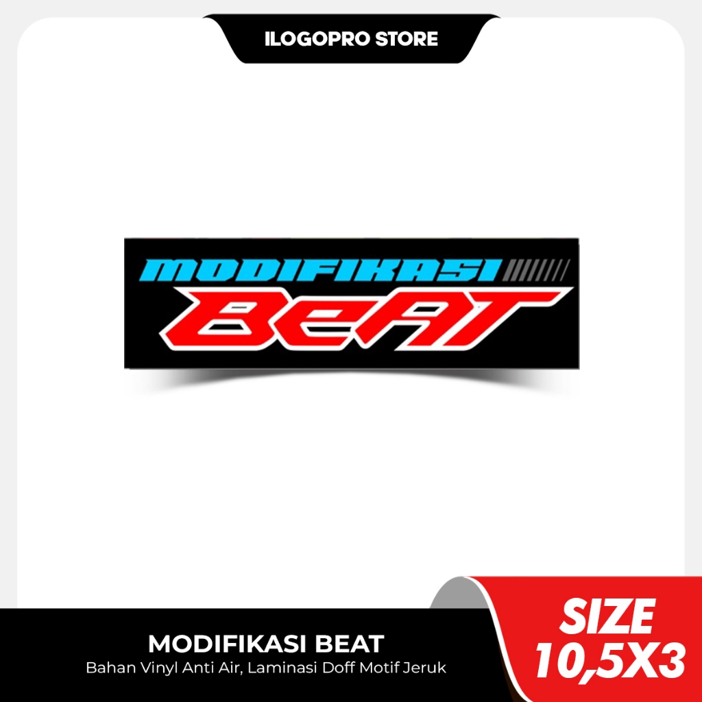 MODIFIKASI BEAT - Stiker Motor Bahan Vinyl Premium Anti Air