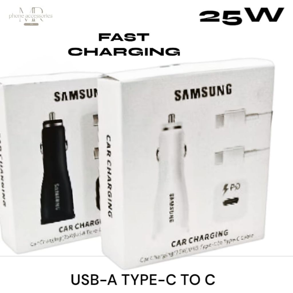 CAR CHARGER MOBIL SAMSUNG USB-C TYPE C TO C FAST CHARGING - SAVER - ORI GRADE B