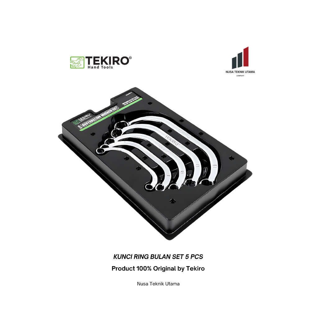 Tekiro Kunci Ring Bulan Set Chrome Vanadium