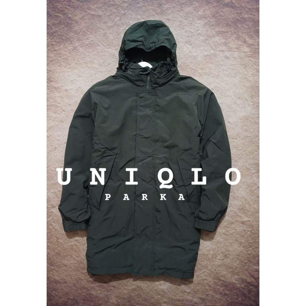 Jaket parka keren UNIQLO dalem ada puffer bekas pakai