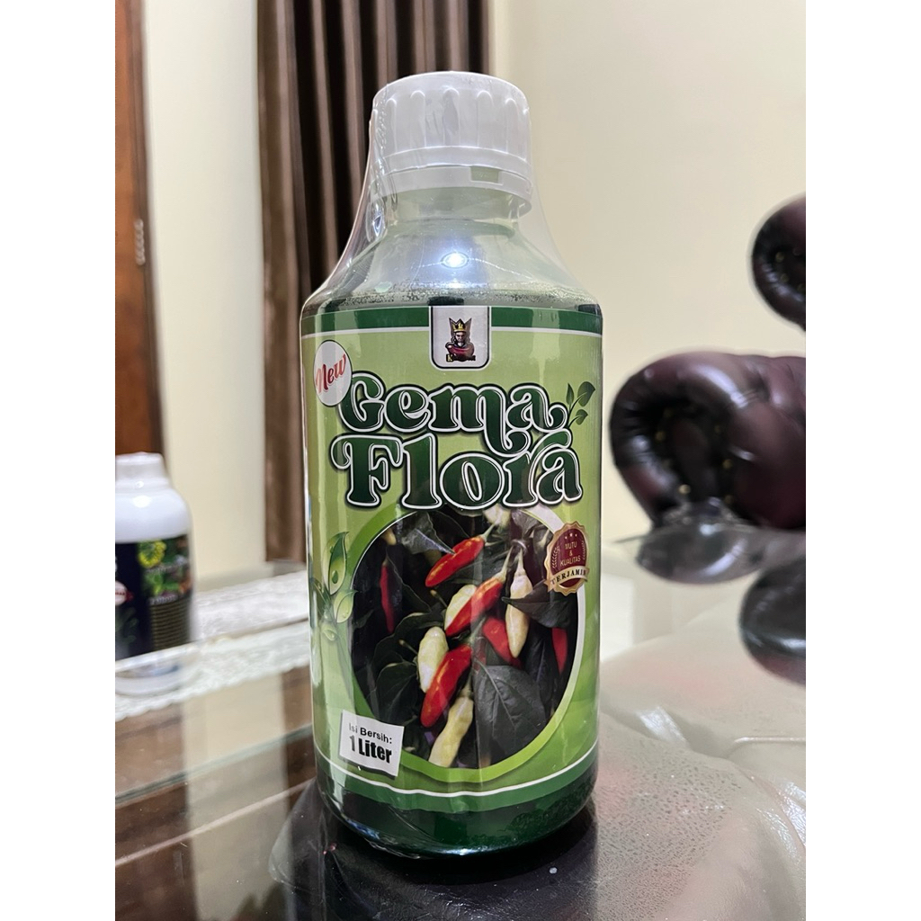 Pupuk Daun Cair Gema Flora 1 Liter - Masa Vegetatif, Pertumbuhan Tunas, Daun Sehat