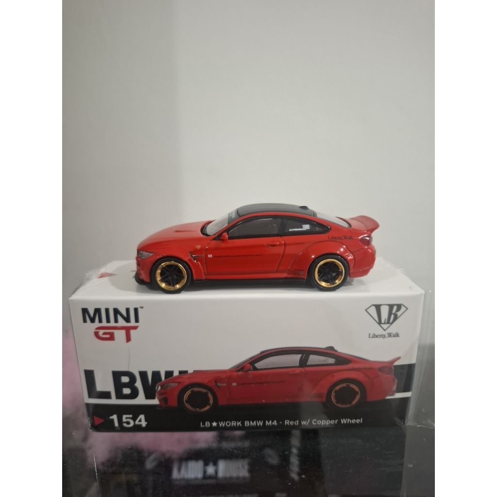 MiniGT 154 LB WORKS BMW M4 Red w/ Copper Wheel