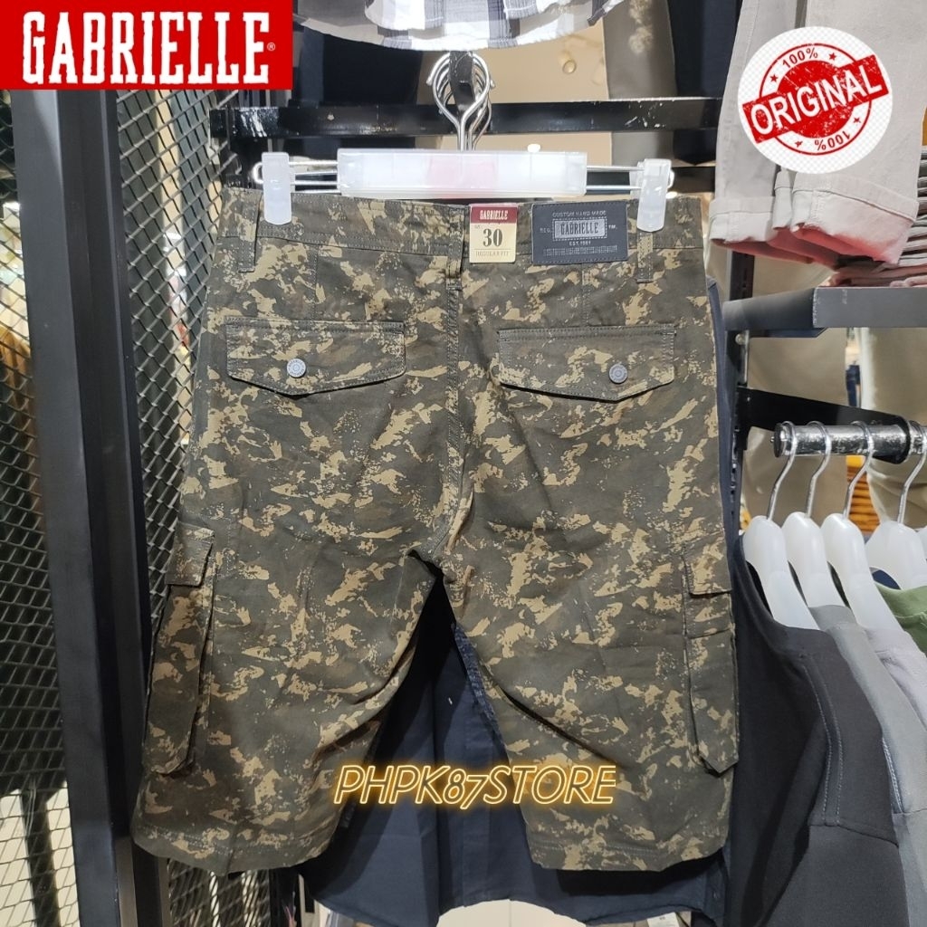 CELANA PENDEK PRIA CARGO MEREK GABRIELLE ORIGINAL PREMIUM