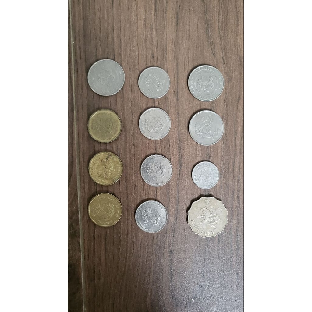 UANG KOIN NEGARA SINGAPORE MALAYSIA HONGKONG