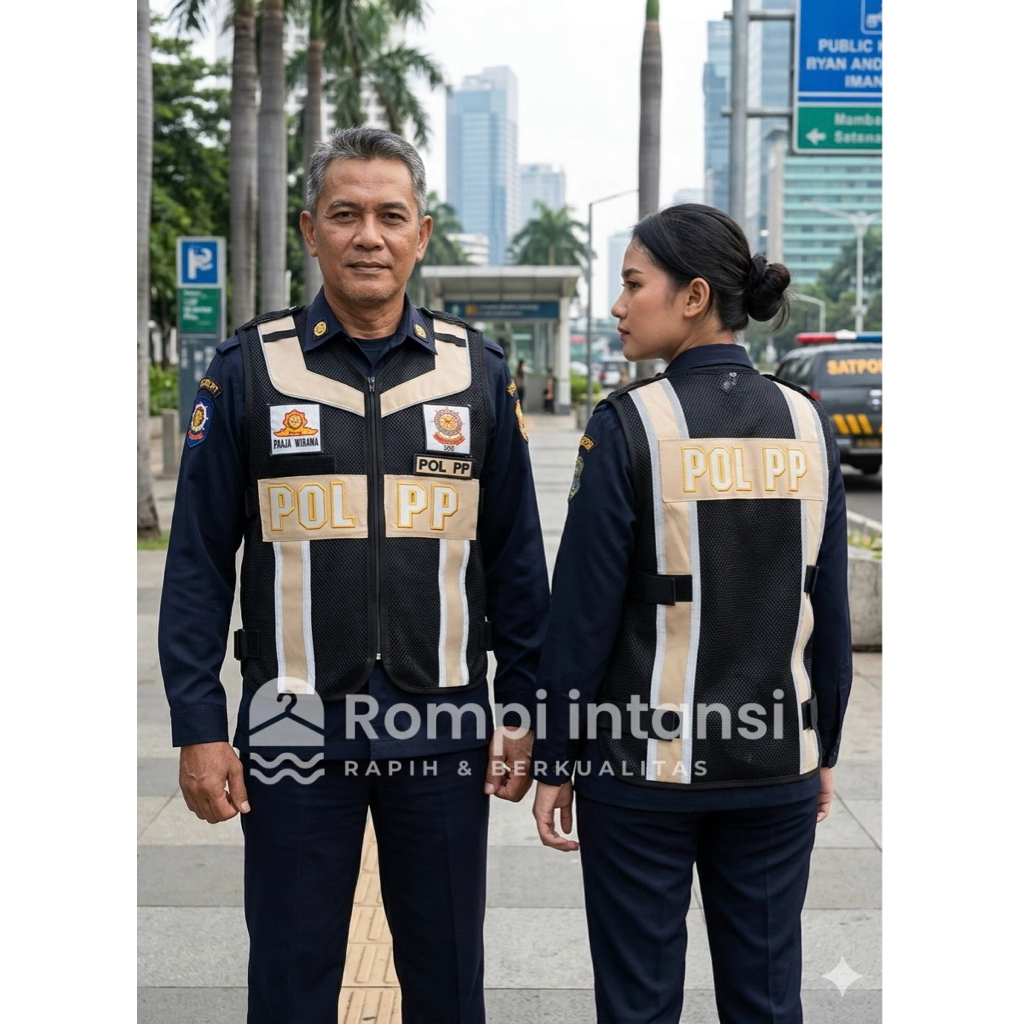 ROMPI JARING DISHUB POL PP FULL BORDIR PREMIUM