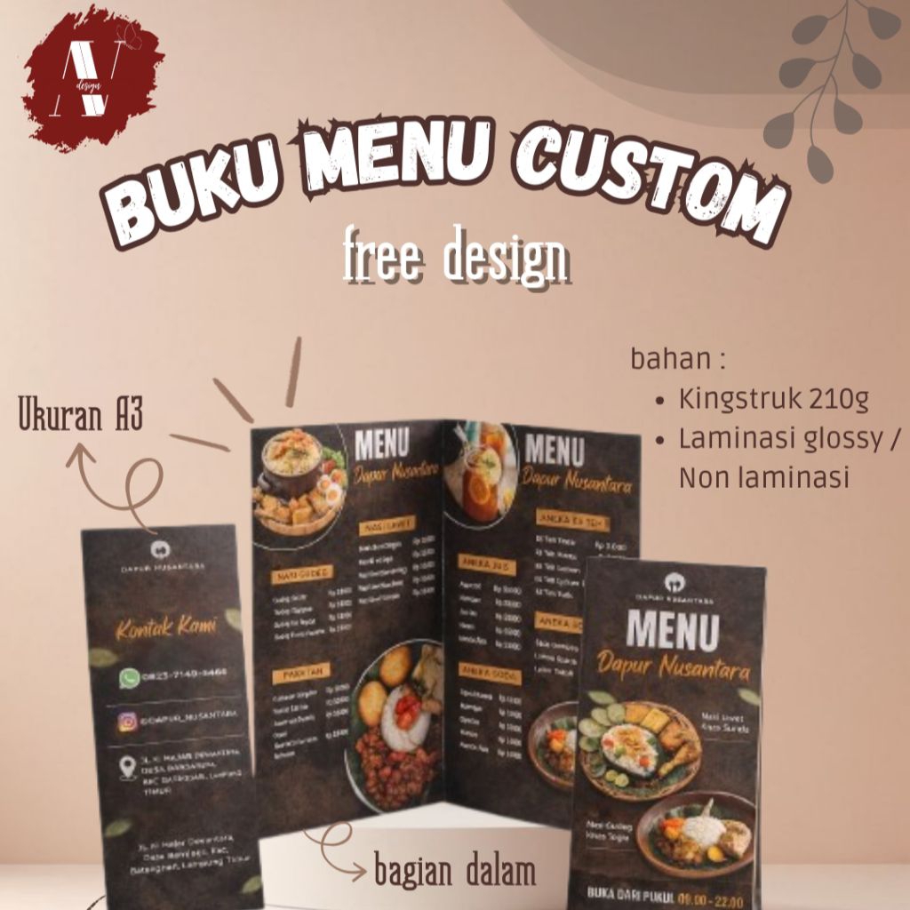 Buku Menu Custom | Buku Menu Murah
