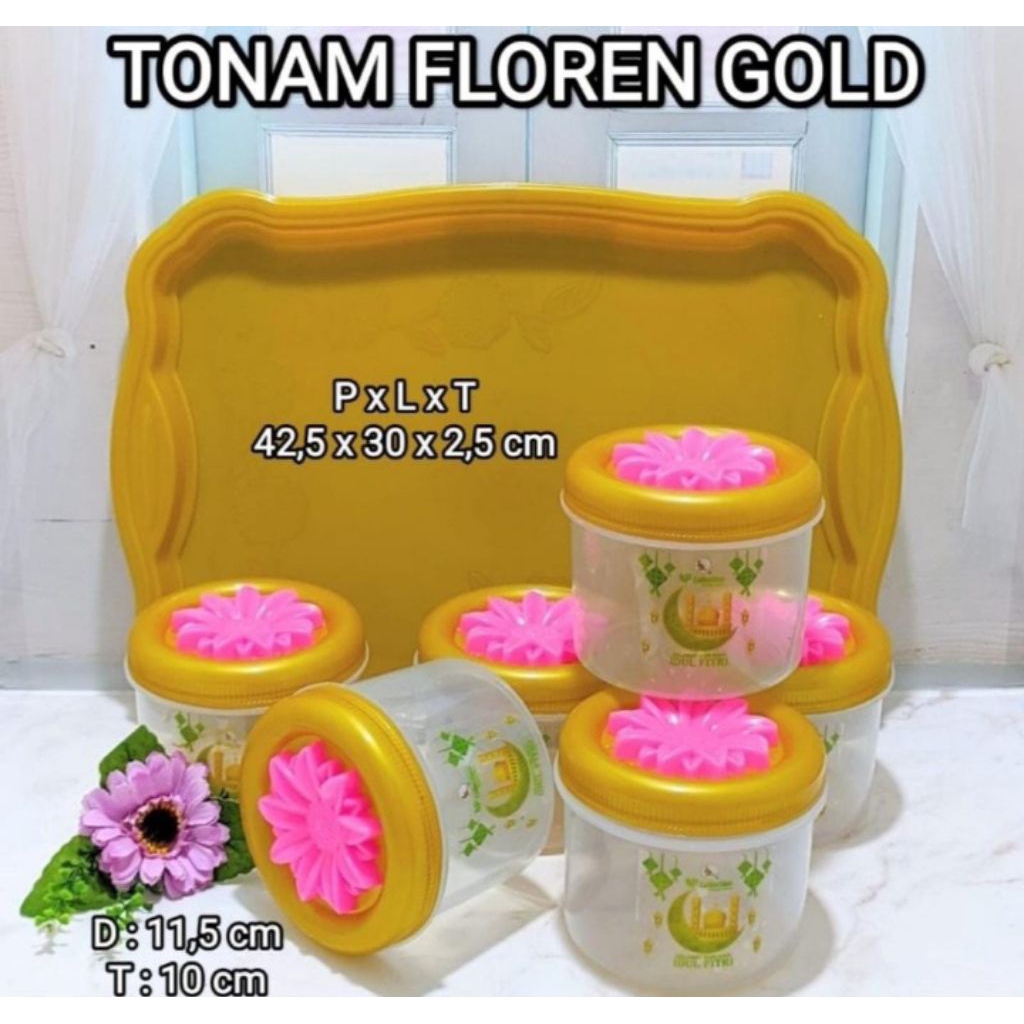 Toples dan Nampan set Tonam Bening Floren