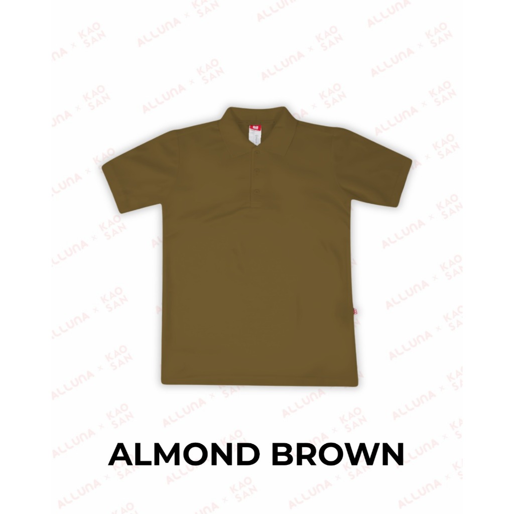 Kaos Kerah / Polo Lacos CVC, Regular/Dewasa - Kaosan (Almond Brown)