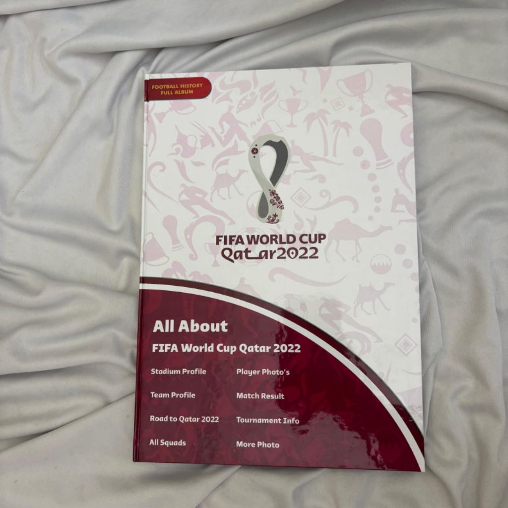 All About FIFA World Cup Qatar 2022 Football / Soccer History Album buku hard Cover