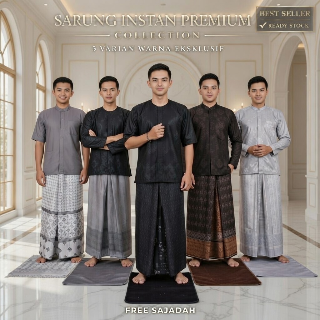 Sarung celana instan dewasa motif sarwon anti ribet dipakai satset motif bhs