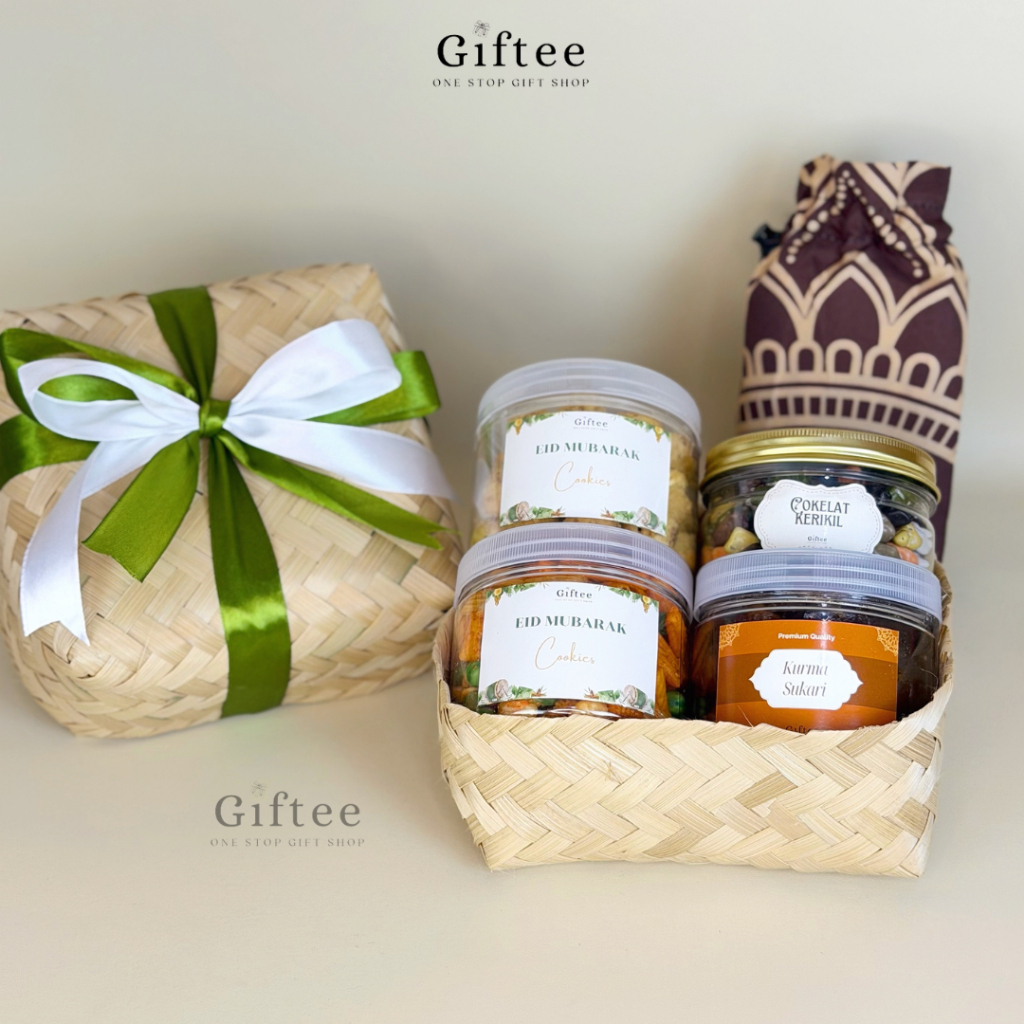 HAMPERS LEBARAN BUKA PUASA BESEK SNACK KURMA SAJADAH COKELAT KERIKIL KADO PARCEL SOUVENIR IDUL FITRI