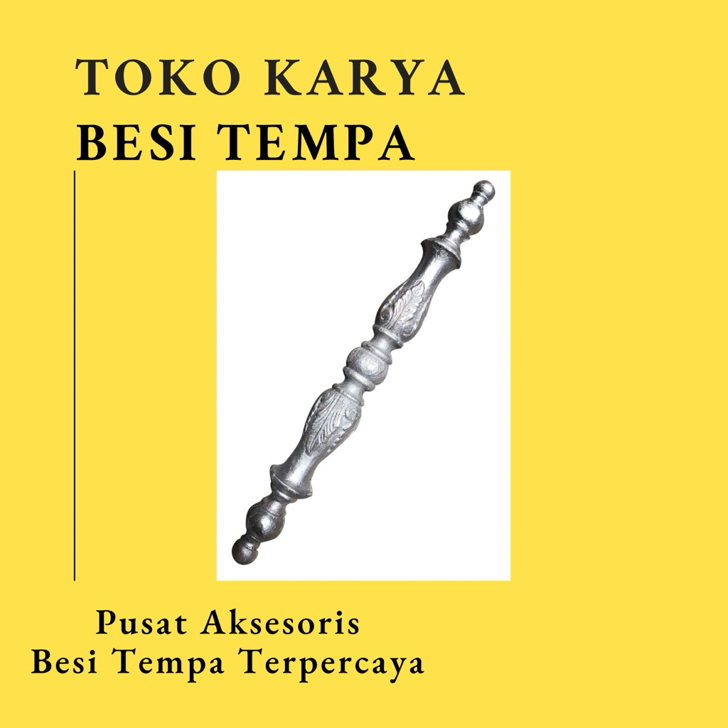 Ornamen Pagar Besi Handle 22 / Ornamen Besi Tempa Handle Pintu Besi Klasik / Ornamen Pagar Besi Pint