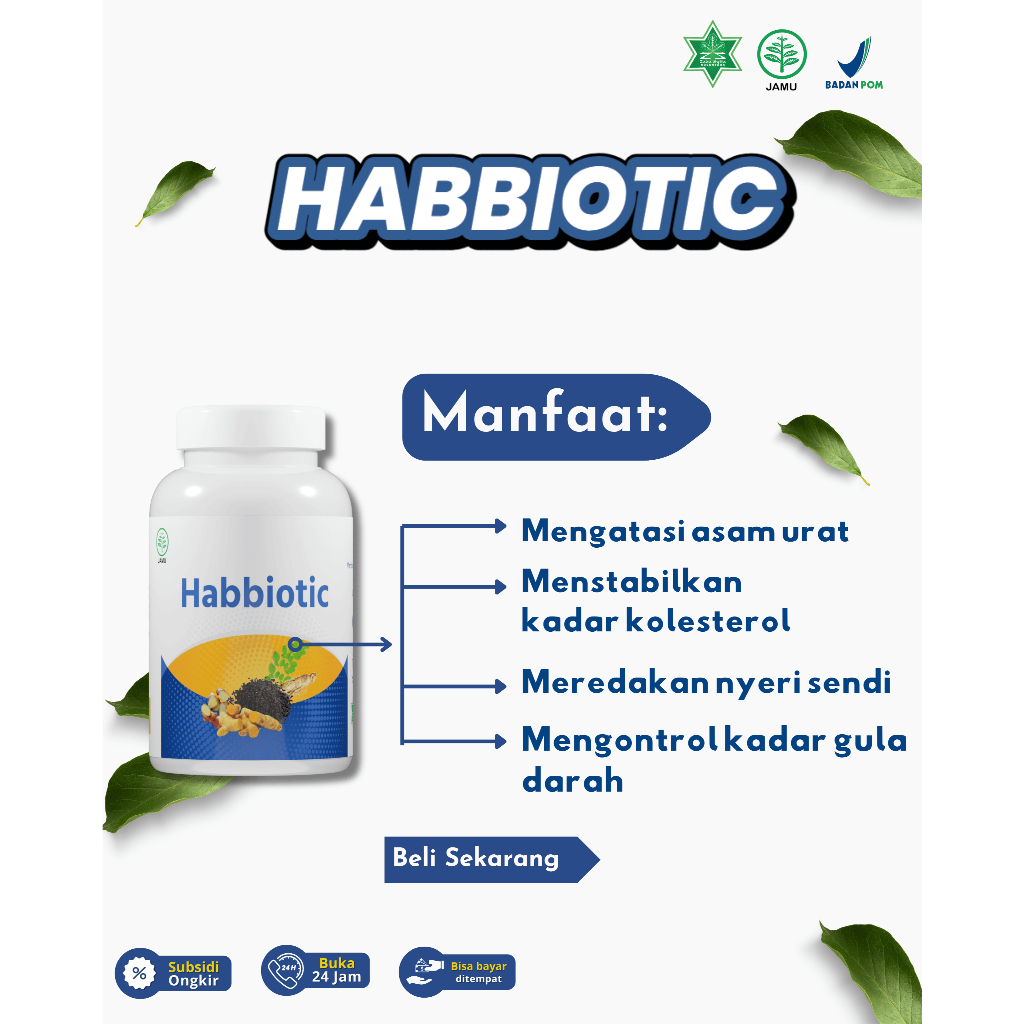 Habbiotic, ramuan herbal untuk nyeri sendi dan rematik