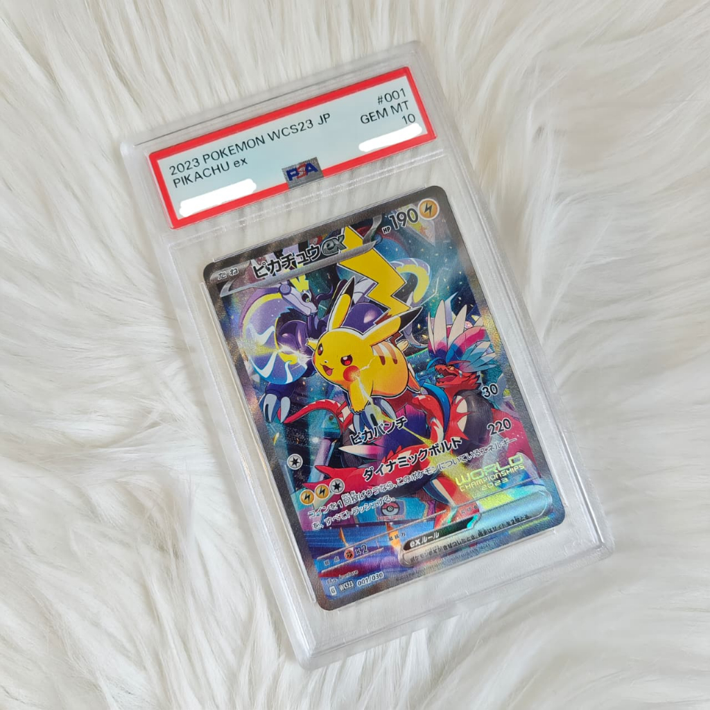 Kartu Pokemon TCG Pikachu WCS 23 PSA 10 World Championship 2023 JP #001