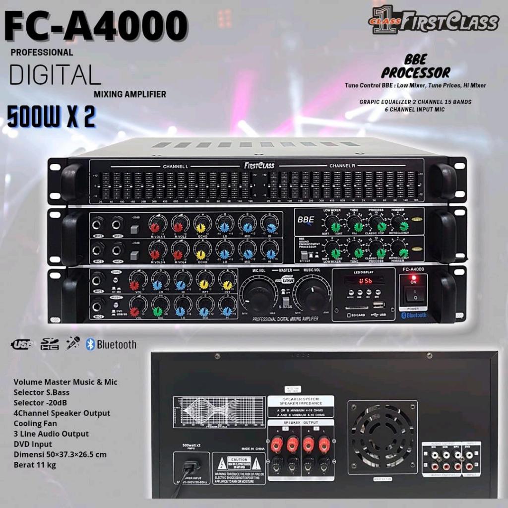 Best Seller Professional Digital Amplifier FCA 4000 with BBE Processor | Ampli FC A4000