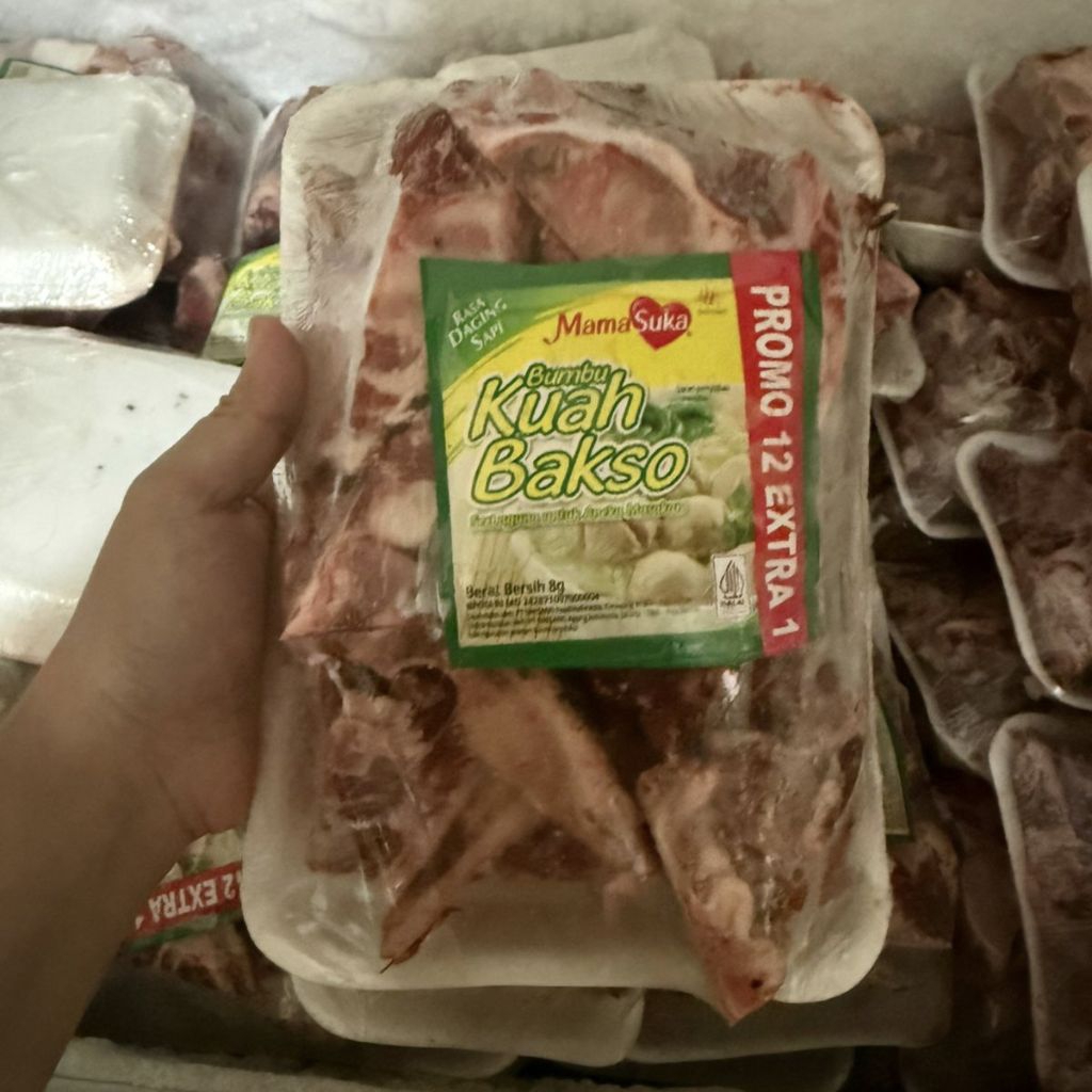 tulang iga gondrong / neckbone sapi 1kg halal murah bandung