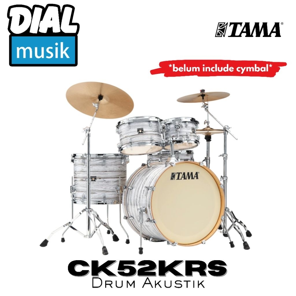 Tama CK52KRS-ICA Superstar Classic Maple 5pcs Drum Set / Ice Ash Wrap / Drum Set Tanpa Cymbal